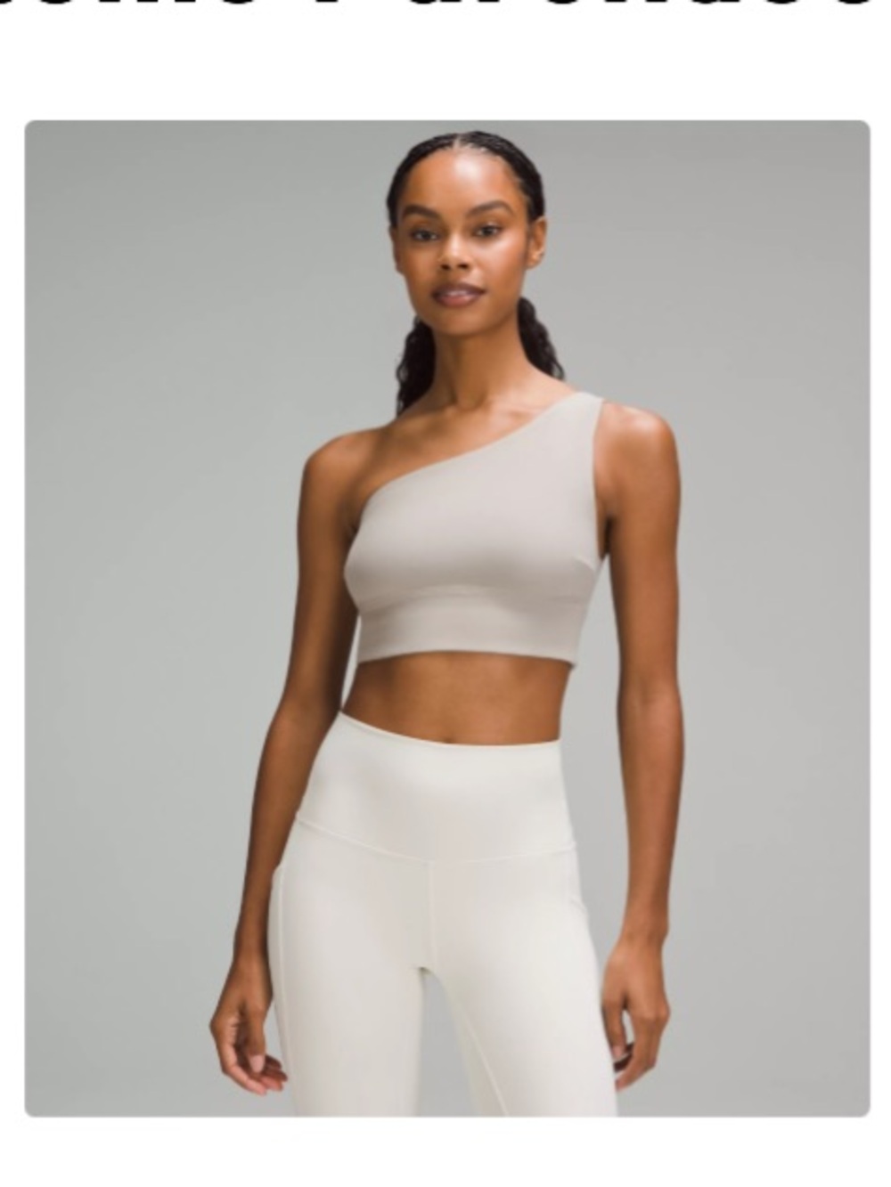 Lululemon Align Asymmetrical Bra in Riverstone